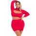 Conjunto de Lingerie Pink Lipstick Vermelho (3XL/4XL)