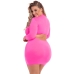 Compleu de lenjerie Pink Lipstick Roz (3XL/4XL)