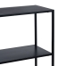 Mueble de TV 120,5 x 30 x 81,3 cm Negro Acero