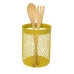 Pot pour ustensiles de cuisine Versa Jaune Acier 11,5 x 15,5 x 11,5 cm