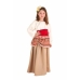 Costume per Bambini Contadina medievale 7-9 Anni (4 Pezzi)