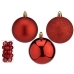 Set kerstballen Ø 7 cm Rood Plastic (12 Stuks)