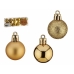 Set kerstballen Gouden PVC Ø 3 cm (12 Stuks)