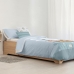 Housse de Couette Kids&Cotton Farid Bleu 175 Fils 155 x 220 cm