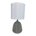 Lampe de bureau Versa Adam Gris Céramique Textile (13 x 29 x 10,5 cm)