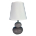 Lampe de bureau Versa Gris Céramique Textile (15 x 22,5 x 9,5 cm)