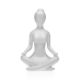 Dekorativ figur Versa Hvid Yoga 12 x 20 x 10 cm Harpiks