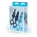 Plug Anale B-Vibe Azzurro 3 Pezzi