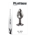 Anale Plug Playboy Zilverkleurig (6,3 cm)