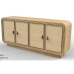 Anrichte Home ESPRIT Holz Rattan 180 x 45 x 80 cm