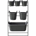 Planter Nature Black Metal Rectangular