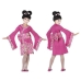 Kostume til børn Geisha Fuchsia pink (3 Pcs)