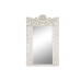 Wall mirror Home ESPRIT White Crystal Mango wood Indian Man Stripped 150 x 5 x 242 cm