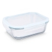 Cutie pentru Prânz Transparent Silicon Sticlă borosilicată 2,2 L 27 x 9 x 22 cm (6 Unități)