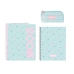 Set Scuola Moos Garden A4 3 Pezzi Turchese