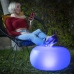 Pouf Gonfiabile con LED Multicolor e Telecomando Pulight InnovaGoods Bianco (Ricondizionati B)