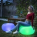 Nafukovací sedačka s vícebarevnou LED a dálkovým ovladačem Pulight InnovaGoods Bílý (Repasované B)