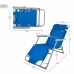 Chaise longue inclinable Colorbaby Bleu Acier Textilène (Reconditionné B)