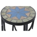 Jeu de 3 tables DKD Home Decor Bleu Métal (Reconditionné D)