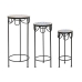 Set of 3 tables DKD Home Decor Blue Metal (Refurbished D)