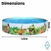 Oppblåsbart plaskebasseng for barn Bestway 183 x 38 cm Dinosaurer (Fikset A)