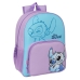 Zaino Scuola Stitch Sweet Azzurro Lilla 33 x 42 x 14 cm