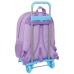 School Rucksack with Wheels Stitch Sweet Blue Lilac 33 x 42 x 14 cm