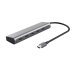 USB-HUB Trust 25136 Silvrig 10 cm (1 antal)