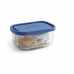 Lunchbox Borgonovo Blauw Rechthoekig 400 ml 13,5 x 9,5 x 6,5 cm (12 Stuks)