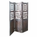 Folding screen Alexandra House Living Brown Acacia Mango wood 3 x 176 x 114 cm Traditional style