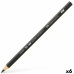 Blyant Faber-Castell Graphite Aquarelle Akvarel Sort Sekskantet 8B (6 enheder)