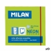 Notițe cu Adeziv Milan Verde 76 x 76 mm (10 Unități)