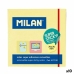 Лепящи Листчета Milan Жълт 76 x 76 mm (10 броя)