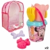 Conjunto de brinquedos de praia Minnie Mouse 18 x 16 x 18 cm (12 Unidades)