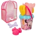 Conjunto de brinquedos de praia Minnie Mouse 18 x 16 x 18 cm (12 Unidades)