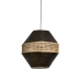 Lampadario Romimex Nero Naturale E27 220-240 V