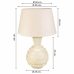 Bordslampa Alexandra House Living Kräm Järn 25 x 63 x 25 cm