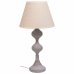 Galda lampa Alexandra House Living Balts Pelēks Metāls Drāna 220-240 V 25 x 50 x 25 cm