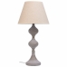 Galda lampa Alexandra House Living Balts Pelēks Metāls Drāna 220-240 V 25 x 50 x 25 cm