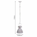 Suspension Alexandra House Living Blanc Gris