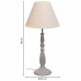 Bordlampe Alexandra House Living Hvid Grå Metal Klæde 220-240 V 23 x 49 x 23 cm