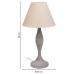 Galda lampa Alexandra House Living Balts Pelēks Metāls Drāna 220-240 V 23 x 46 x 23 cm