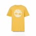 Camisola de Manga Curta Homem Timberland Kennebec River Tree Logo Short Amarelo