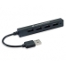 Hub USB Conceptronic HUBBIES05B Nero