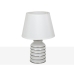 Stolná lampa Romimex Biela Striebristý Keramický 11 x 34 x 11 cm