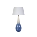 Lampe de bureau Romimex Bleu Blanc Céramique 18 x 60 x 18 cm