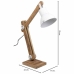 Flexo/Desk lamp Alexandra House Living White Metal Iron Mango wood 22 x 79 x 17 cm