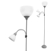 Floor Lamp EDM 30010 Boston Silver 60 W 220-240 V 176 cm