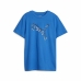 Camisola de Manga Curta Infantil Puma Active Sports Graphic Azul