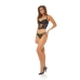 Set di Lingerie Bombshell Boudoir Nero (M)